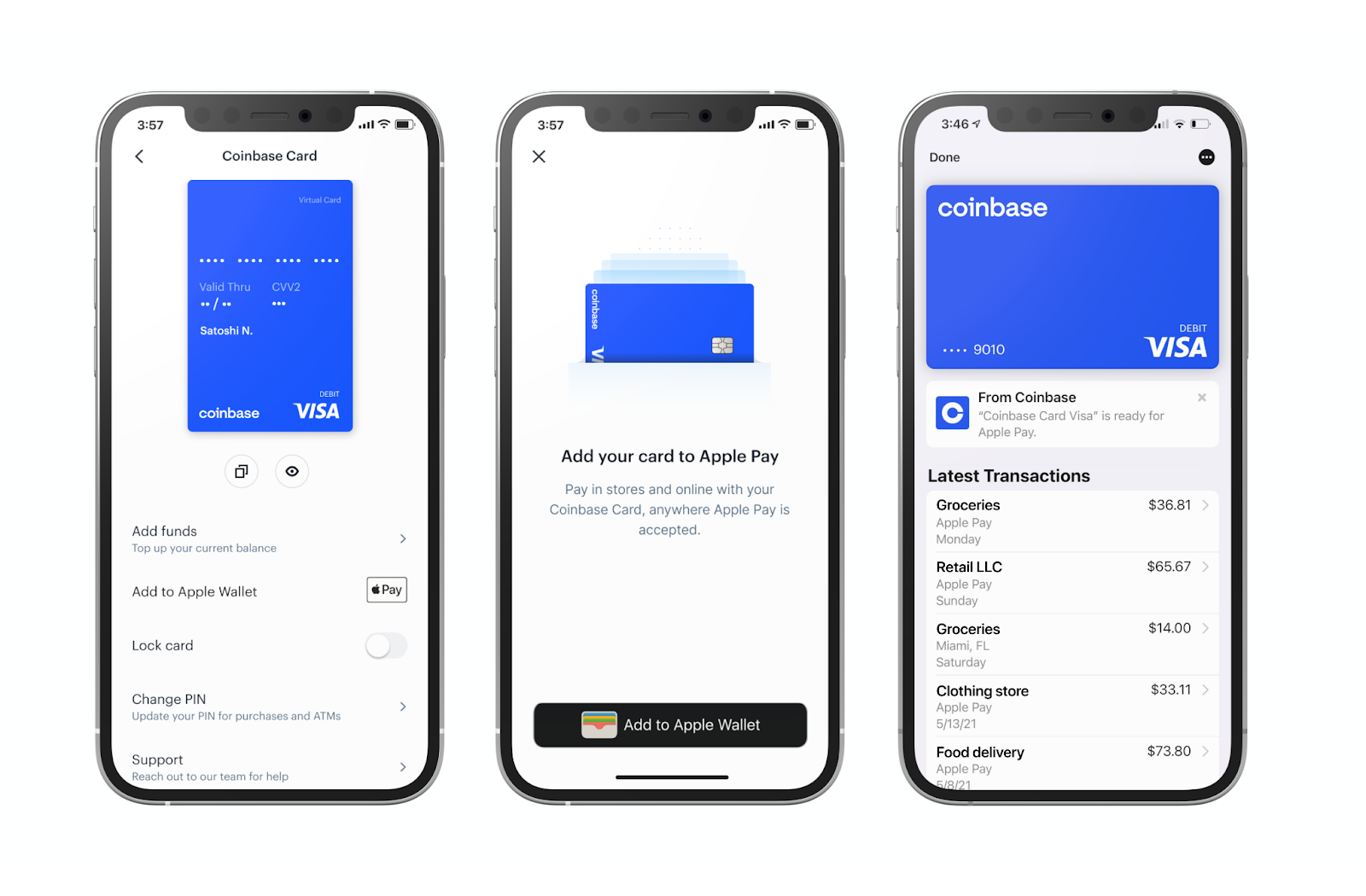 Coinbase, Coinbase is now on Google Pay and Apple Pay