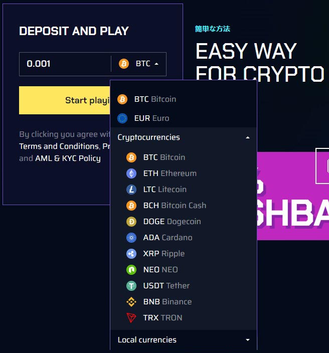 deposit on JustBit.io, How to deposit on JustBit.io